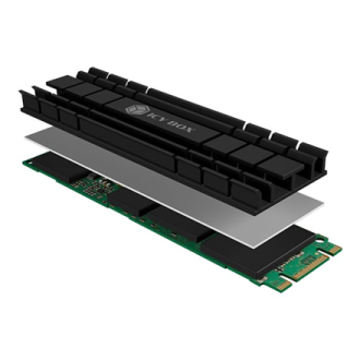 Icy Box IB-M2HS-701 Heat Sink Set for M.2 2280 SSD, For PC/PS5, Aluminium, 5 mm Thick Raidsonic Icy Box IB-M2HS-701 Heat Sink Set for M.2 2280 SSD, For PC/PS5, Aluminium, 5 mm Thick Raidsonic