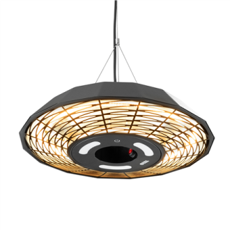 TunaBone Electric Ceiling Infrared Patio Heater TB2068C-01 Patio heater 2000 W Number of power levels 1 Suitable for rooms up to TunaBone Electric Ceiling Infrared Patio Heater TB2068C-01 Patio heater 2000 W Number of power levels 1 Suitable for rooms up to