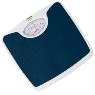Adler Mechanical bathroom scale AD 8151b Maximum weight (capacity) 130 kg Accuracy 1000 g Blue/White Adler Mechanical bathroom scale AD 8151b Maximum weight (capacity) 130 kg Accuracy 1000 g Blue/White