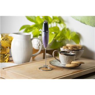 Adler Milk frother with a stand AD 4499 Milk frother Black/Purple Adler Milk frother with a stand AD 4499 Milk frother Black/Purple