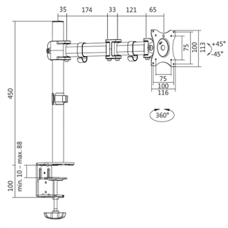 Logilink Desk Mount BP0021 13-27 