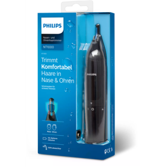 Philips Nose and Ear Trimmer NT1650/16 Nose Hair Trimmer Wet & Dry Black Philips Nose and Ear Trimmer NT1650/16 Nose Hair Trimmer Wet & Dry Black