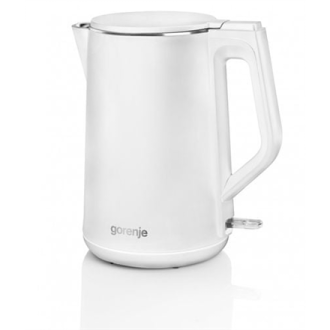 Gorenje Kettle K15DWW Electric 2200 W 1.5 L Plastic + metal 360 rotational base White Gorenje Kettle K15DWW Electric 2200 W 1.5 L Plastic + metal 360 rotational base White