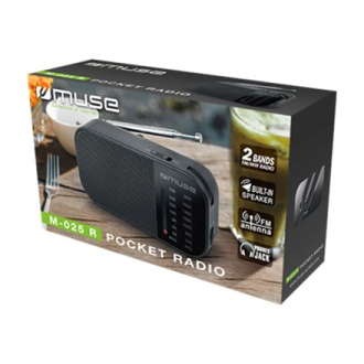 Muse M-025 R Portable radio Black Muse M-025 R Portable radio Black