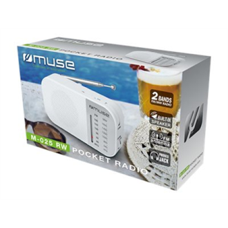 Muse M-025 RW Portable radio White Muse M-025 RW Portable radio White