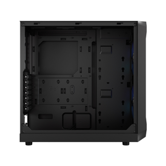 Fractal Design Focus 2 Side window RGB Black TG Clear Tint Midi Tower Power supply included No