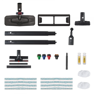 Polti Steam cleaner PTEU0280 Vaporetto Pro 95_Turbo Flexi Power 1100 W Steam pressure 5 bar Water tank capacity 1.3 L Black/Gree Polti Steam cleaner PTEU0280 Vaporetto Pro 95_Turbo Flexi Power 1100 W Steam pressure 5 bar Water tank capacity 1.3 L Black/Gree