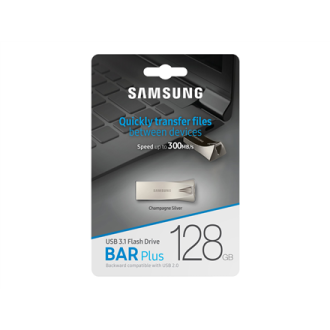 Samsung BAR Plus MUF-128BE3/APC 128 GB USB 3.1 Silver Samsung BAR Plus MUF-128BE3/APC 128 GB USB 3.1 Silver