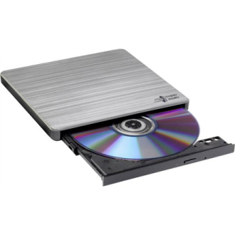 H.L Data Storage Ultra Slim Portable DVD-Writer GP60NS60 Interface USB 2.0 DVD R/RW CD read speed 24 x CD write speed 24 x Silve H.L Data Storage Ultra Slim Portable DVD-Writer GP60NS60 Interface USB 2.0 DVD R/RW CD read speed 24 x CD write speed 24 x Silve