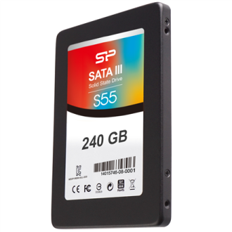 Silicon Power Slim S55 240 GB SSD interface SATA Write speed 450 MB/s Read speed 550 MB/s Silicon Power Slim S55 240 GB SSD interface SATA Write speed 450 MB/s Read speed 550 MB/s