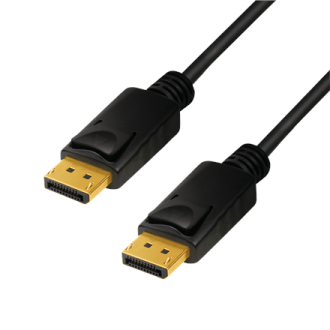 Logilink DisplayPort Cable Black DP to DP 1 m Logilink DisplayPort Cable Black DP to DP 1 m