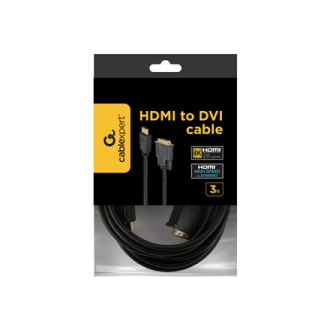 Gembird Black HDMI to DVI 3 m Gembird Black HDMI to DVI 3 m