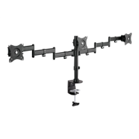 DIGITUS Universal Triple Monitor Stand with Clamp Mount Digitus DIGITUS Universal Triple Monitor Stand with Clamp Mount Digitus