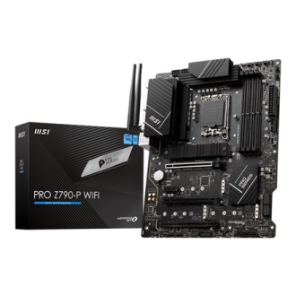 MSI PRO Z790-P WIFI Processor family Intel Processor socket LGA1700 DDR5 DIMM Memory slots 4 Supported hard disk drive interface MSI PRO Z790-P WIFI Processor family Intel Processor socket LGA1700 DDR5 DIMM Memory slots 4 Supported hard disk drive interface