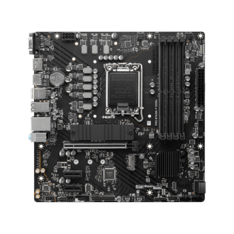 MSI PRO B760M-P DDR4 Processor family Intel Processor socket LGA1700 DDR4 DIMM Memory slots 4 Supported hard disk drive interfac MSI PRO B760M-P DDR4 Processor family Intel Processor socket LGA1700 DDR4 DIMM Memory slots 4 Supported hard disk drive interfac