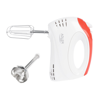 Adler Mixer AD 4212 Hand Mixer 300 W Number of speeds 5 Turbo mode White Adler Mixer AD 4212 Hand Mixer 300 W Number of speeds 5 Turbo mode White