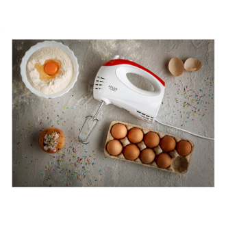 Adler Mixer AD 4212 Hand Mixer 300 W Number of speeds 5 Turbo mode White Adler Mixer AD 4212 Hand Mixer 300 W Number of speeds 5 Turbo mode White
