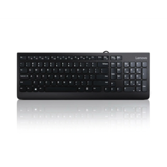 Lenovo USB Keyboard 300 Standard Wired Complete ergonomic design. Spill resistant keys with board drain. Concaved key caps fitte