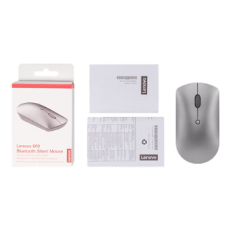 Lenovo Silent Mouse 600 Dual-host Bluetooth 5.0 Optical Mouse 1 year(s) Iron Grey Lenovo Silent Mouse 600 Dual-host Bluetooth 5.0 Optical Mouse 1 year(s) Iron Grey