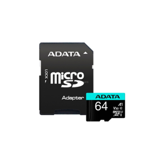 ADATA Premier Pro UHS-I U3 V30S 64 GB MicroSDXC Flash memory class 10 Adapter ADATA Premier Pro UHS-I U3 V30S 64 GB MicroSDXC Flash memory class 10 Adapter