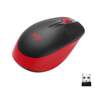 Logitech Full size Mouse M190 Wireless Red USB Logitech Full size Mouse M190 Wireless Red USB