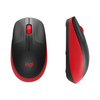 Logitech Full size Mouse M190 Wireless Red USB Logitech Full size Mouse M190 Wireless Red USB