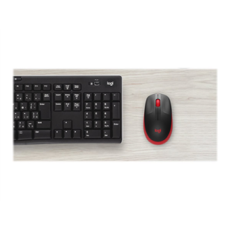 Logitech Full size Mouse M190 Wireless Red USB Logitech Full size Mouse M190 Wireless Red USB