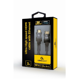 Gembird | Ultra High speed HDMI cable with Ethernet, 8K select plus series | CCB-HDMI8K-3M | HDMI 2.1 downwards | Copper