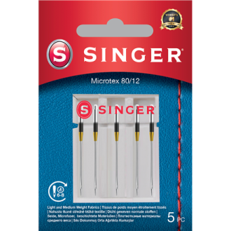 Singer | Microtex Needle 80/12 5PK Singer | Microtex Needle 80/12 5PK