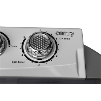 Camry | CR 8052 | Washing machine | Top loading | Washing capacity 3 kg | 1300 RPM | Depth 40 cm | Width 60 cm | White-Grey Camry | CR 8052 | Washing machine | Top loading | Washing capacity 3 kg | 1300 RPM | Depth 40 cm | Width 60 cm | White-Grey