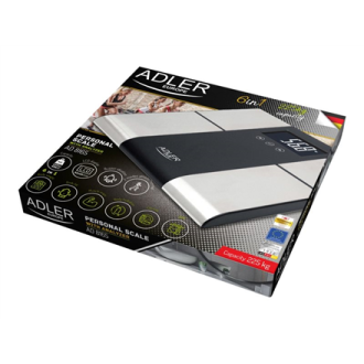 Adler Bathroom scale with analyzer AD 8165 Maximum weight (capacity) 225 kg Accuracy 100 g Body Mass Index (BMI) measuring Stain Adler Bathroom scale with analyzer AD 8165 Maximum weight (capacity) 225 kg Accuracy 100 g Body Mass Index (BMI) measuring Stain