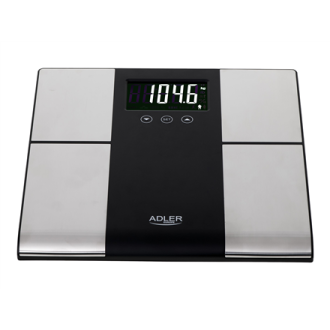 Adler Bathroom scale with analyzer AD 8165 Maximum weight (capacity) 225 kg Accuracy 100 g Body Mass Index (BMI) measuring Stain Adler Bathroom scale with analyzer AD 8165 Maximum weight (capacity) 225 kg Accuracy 100 g Body Mass Index (BMI) measuring Stain