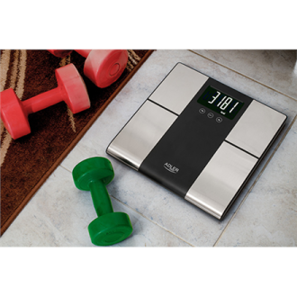 Adler Bathroom scale with analyzer AD 8165 Maximum weight (capacity) 225 kg Accuracy 100 g Body Mass Index (BMI) measuring Stain Adler Bathroom scale with analyzer AD 8165 Maximum weight (capacity) 225 kg Accuracy 100 g Body Mass Index (BMI) measuring Stain