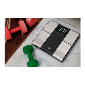 Adler Bathroom scale with analyzer AD 8165 Maximum weight (capacity) 225 kg Accuracy 100 g Body Mass Index (BMI) measuring Stain Adler Bathroom scale with analyzer AD 8165 Maximum weight (capacity) 225 kg Accuracy 100 g Body Mass Index (BMI) measuring Stain