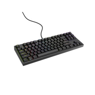 Genesis Mechanical Gaming Keyboard THOR 404 TKL RGB Mechanical Gaming Keyboard Wired US Gateron Yellow Pro USB Type-A 1005 g Genesis Mechanical Gaming Keyboard THOR 404 TKL RGB Mechanical Gaming Keyboard Wired US Gateron Yellow Pro USB Type-A 1005 g