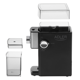Adler | AD 4448 | Coffee Grinder | 300 W | Coffee beans capacity 250 g | Number of cups 12 per container pc(s) | Black Adler | AD 4448 | Coffee Grinder | 300 W | Coffee beans capacity 250 g | Number of cups 12 per container pc(s) | Black