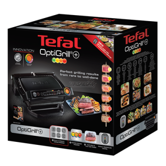 TEFAL | GC712834 | OptiGrill+ | Contact grill | 2000 W | Black TEFAL | GC712834 | OptiGrill+ | Contact grill | 2000 W | Black