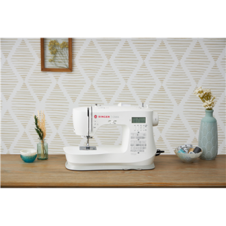 Singer | C5955 | Sewing Machine | Number of stitches 417 | Number of buttonholes 8 | White Singer | C5955 | Sewing Machine | Number of stitches 417 | Number of buttonholes 8 | White