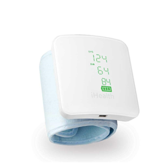 iHealth | Wrist Blood Pressure Monitor | BP7S | White | Blood pressure readings are stored on the secure, free, HIPAA compliant iHealth | Wrist Blood Pressure Monitor | BP7S | White | Blood pressure readings are stored on the secure, free, HIPAA compliant