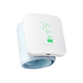 iHealth | Wrist Blood Pressure Monitor | BP7S | White | Blood pressure readings are stored on the secure, free, HIPAA compliant iHealth | Wrist Blood Pressure Monitor | BP7S | White | Blood pressure readings are stored on the secure, free, HIPAA compliant