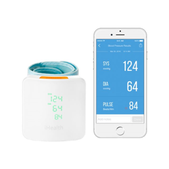 iHealth | Wrist Blood Pressure Monitor | BP7S | White | Blood pressure readings are stored on the secure, free, HIPAA compliant iHealth | Wrist Blood Pressure Monitor | BP7S | White | Blood pressure readings are stored on the secure, free, HIPAA compliant