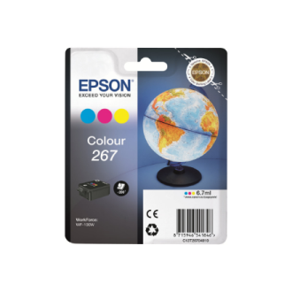 Epson 267 Tri-colour Ink Cartridge | Ink | Cyan, Magenta, Yellow Epson 267 Tri-colour Ink Cartridge | Ink | Cyan, Magenta, Yellow