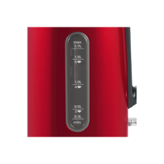 Bosch | Kettle | DesignLine TWK4P434 | Electric | 2400 W | 1.7 L | Stainless steel | 360 rotational base | Red/Black Bosch | Kettle | DesignLine TWK4P434 | Electric | 2400 W | 1.7 L | Stainless steel | 360 rotational base | Red/Black