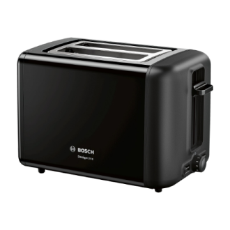 Bosch | DesignLine Toaster | TAT3P423 | Power 970 W | Number of slots 2 | Housing material Stainless steel | Black Bosch | DesignLine Toaster | TAT3P423 | Power 970 W | Number of slots 2 | Housing material Stainless steel | Black