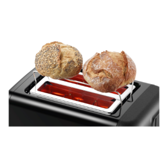 Bosch | DesignLine Toaster | TAT3P423 | Power 970 W | Number of slots 2 | Housing material Stainless steel | Black Bosch | DesignLine Toaster | TAT3P423 | Power 970 W | Number of slots 2 | Housing material Stainless steel | Black
