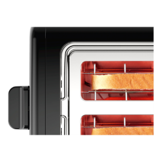 Bosch | DesignLine Toaster | TAT3P423 | Power 970 W | Number of slots 2 | Housing material Stainless steel | Black Bosch | DesignLine Toaster | TAT3P423 | Power 970 W | Number of slots 2 | Housing material Stainless steel | Black