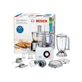 Bosch Food Processor MultiTalent 8 MC812W501 1000 W Number of speeds 2 Bowl capacity 3.9 L Blender White Bosch Food Processor MultiTalent 8 MC812W501 1000 W Number of speeds 2 Bowl capacity 3.9 L Blender White