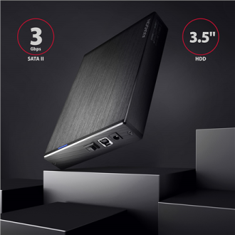 AXAGON | Compact aluminum USB 3.2 Gen 1 external box SATA intended for 3.5