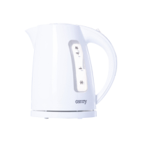 Camry | Kettle | CR 1255 | Standard | 2200 W | 1.7 L | Plastic | 360 rotational base | White Camry | Kettle | CR 1255 | Standard | 2200 W | 1.7 L | Plastic | 360 rotational base | White