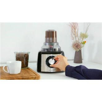 Bosch | Food Processor MultiTalent 3 Plus | MCM3PM386 | 900 W | Number of speeds 2 | Bowl capacity 2.3 L | Black/Stainless steel